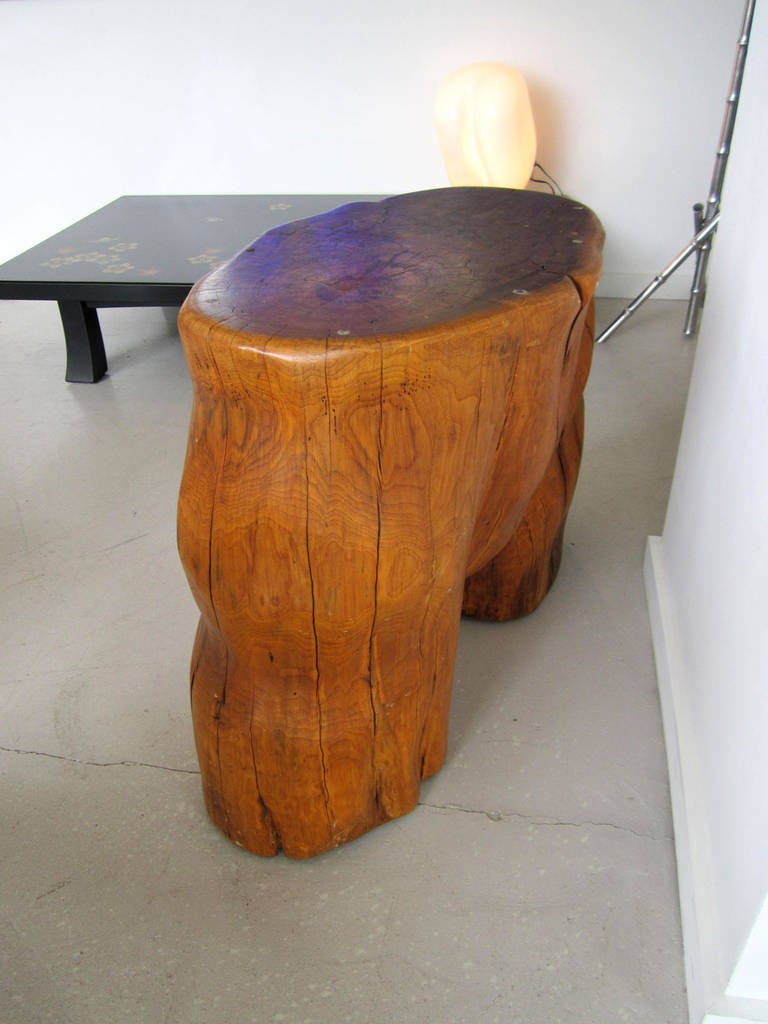 20th Century Organic Tree Trunk Table, Sculpture