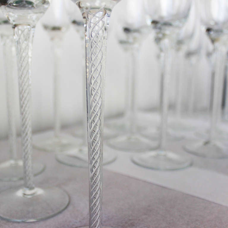 20th Century Crystal  Wine Glasses