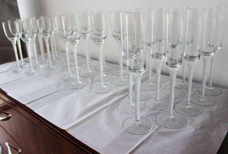 Crystal  Wine Glasses In Excellent Condition In West Palm Beach, FL