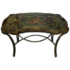 Signed Laverne "Pompadour Floral" Table