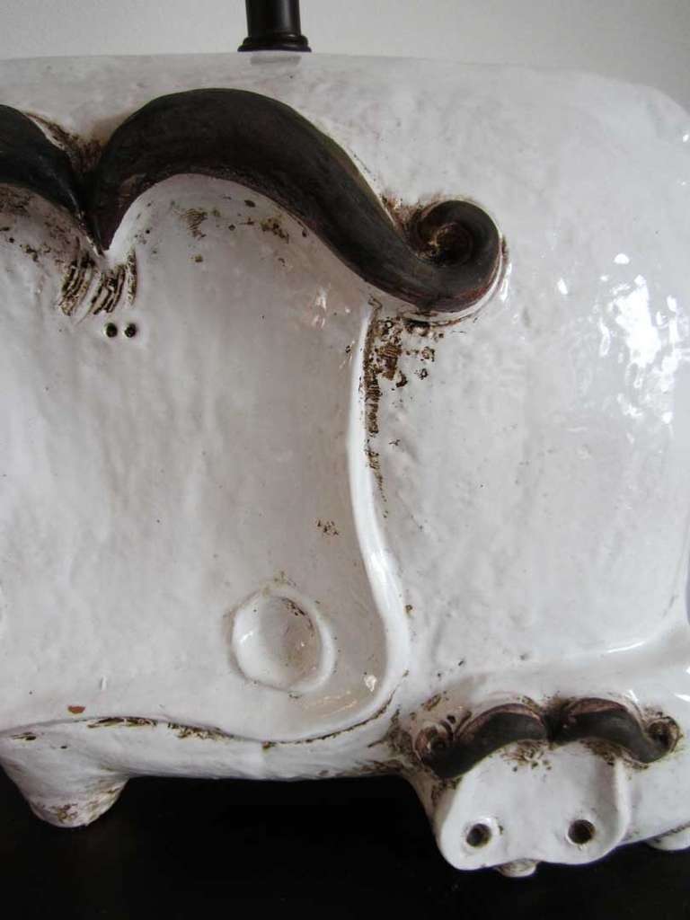 Raymor Hippo and Baby Lamp