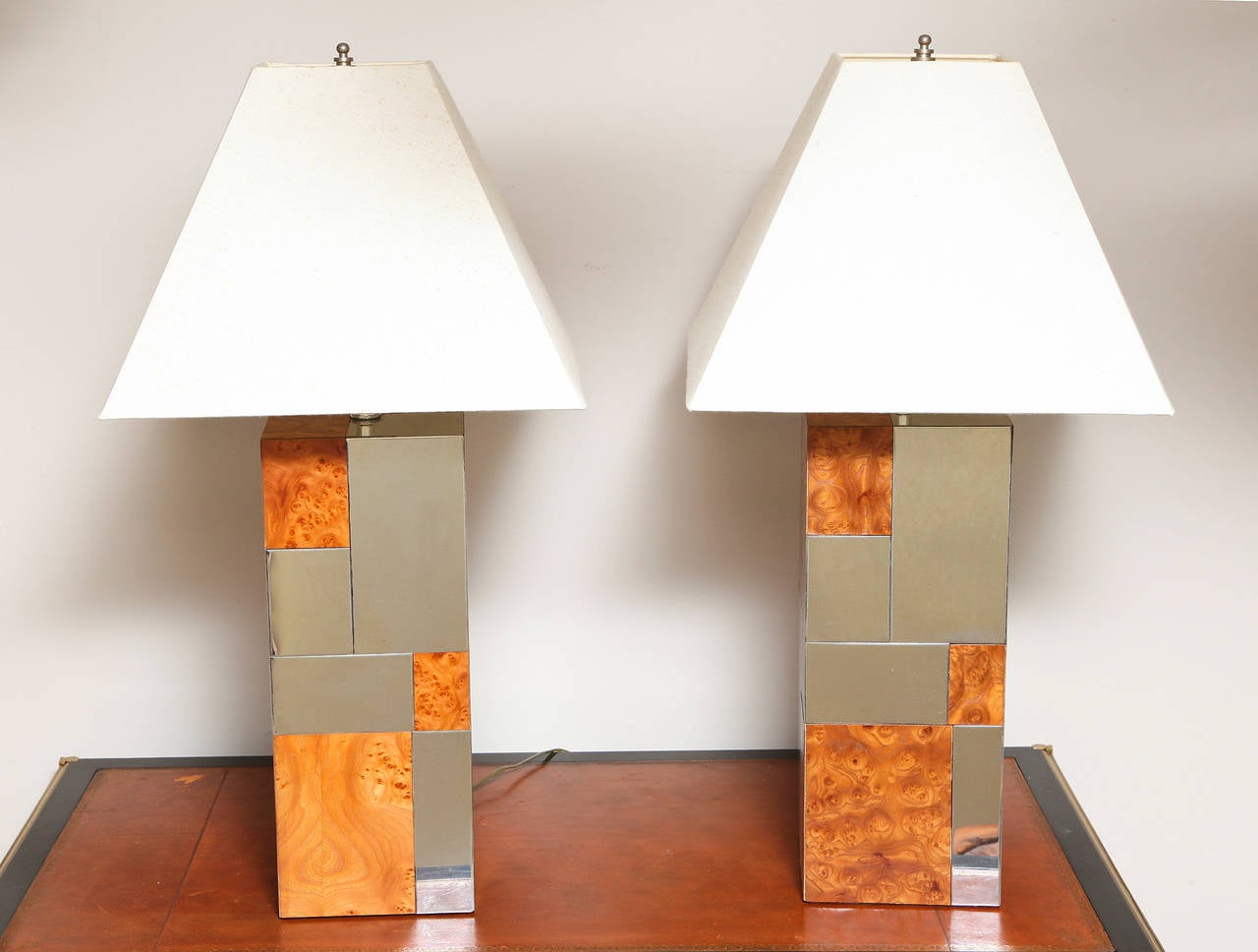 Late 20th Century A Pair of Mid-Century Modern Table Lamps by Paul Evans 