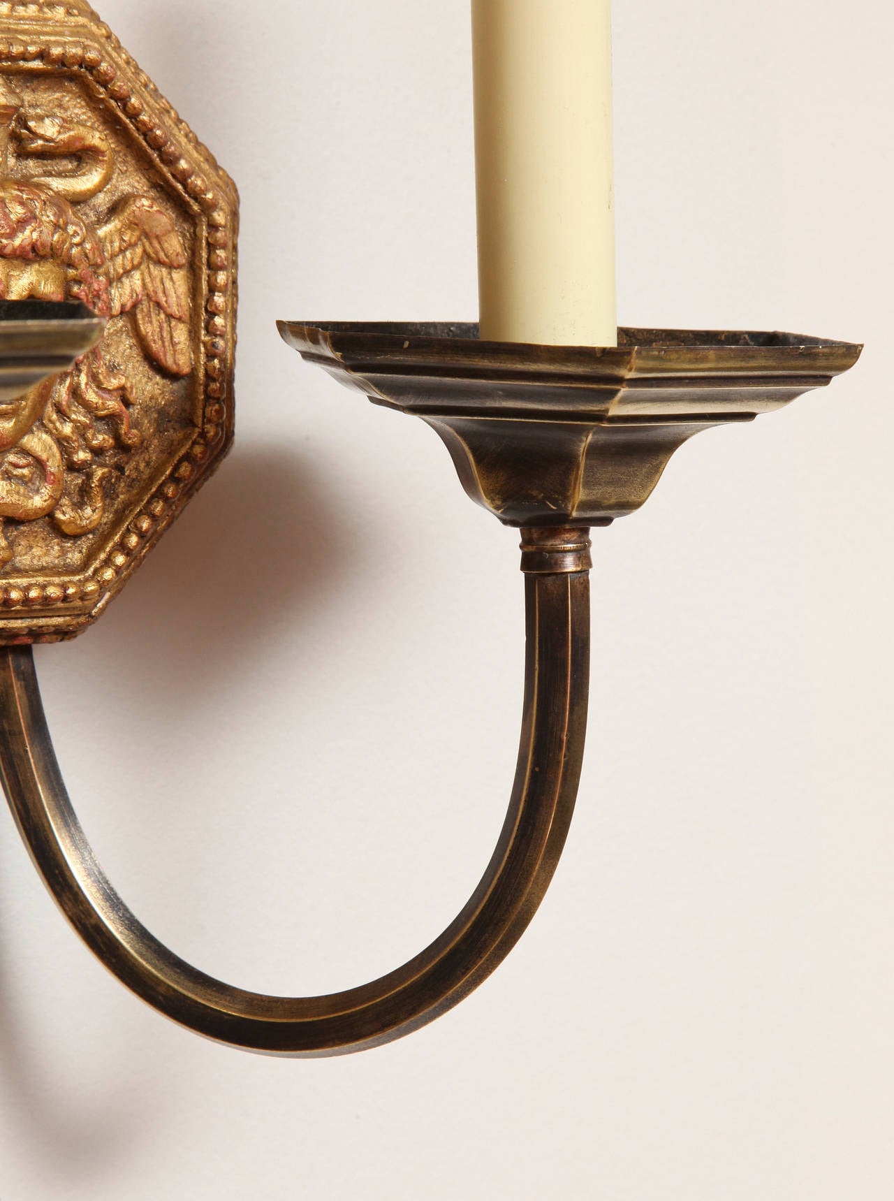 A Pair of Caldwell Two-Light Empire Style Sconces 3