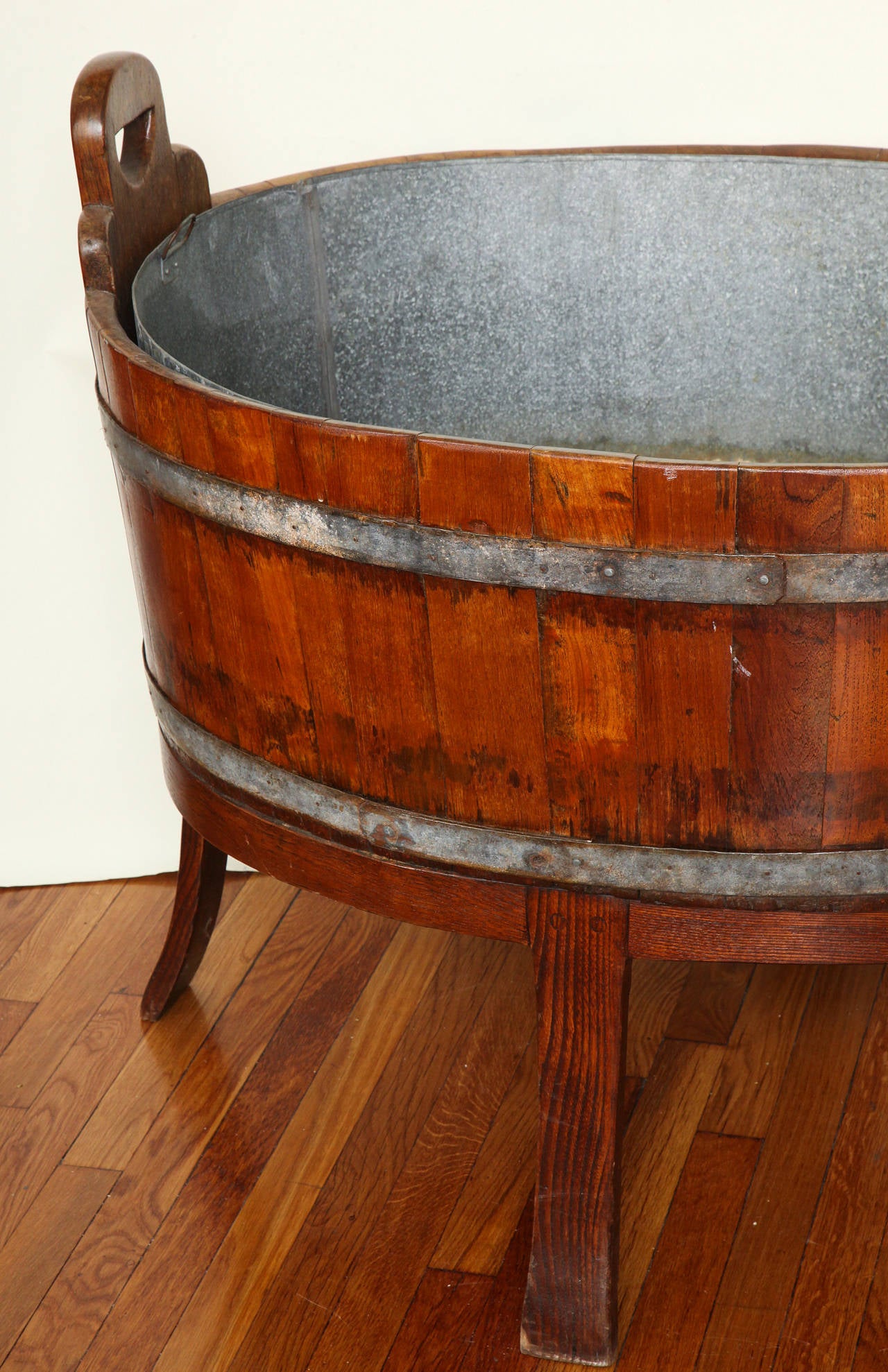 Regency 19th Century English Barrel Constructed Wine Cooler