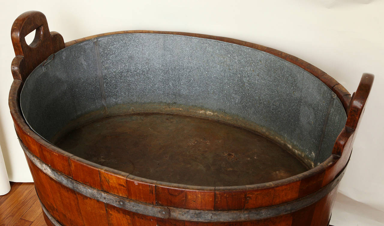 Bog Wood 19th Century English Barrel Constructed Wine Cooler