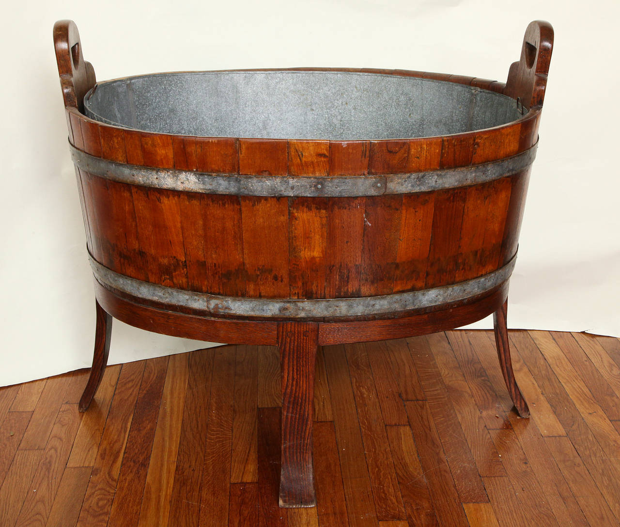 19th Century English Barrel Constructed Wine Cooler 1