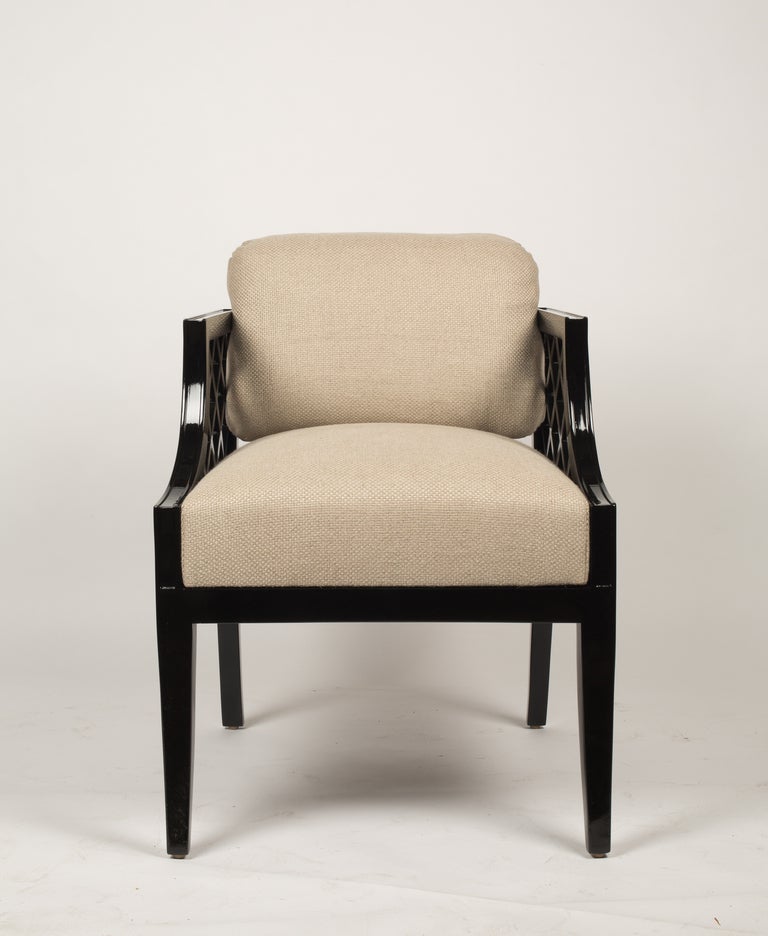 A Pair of Grosfeld House Open Armchairs In Excellent Condition In New York, NY