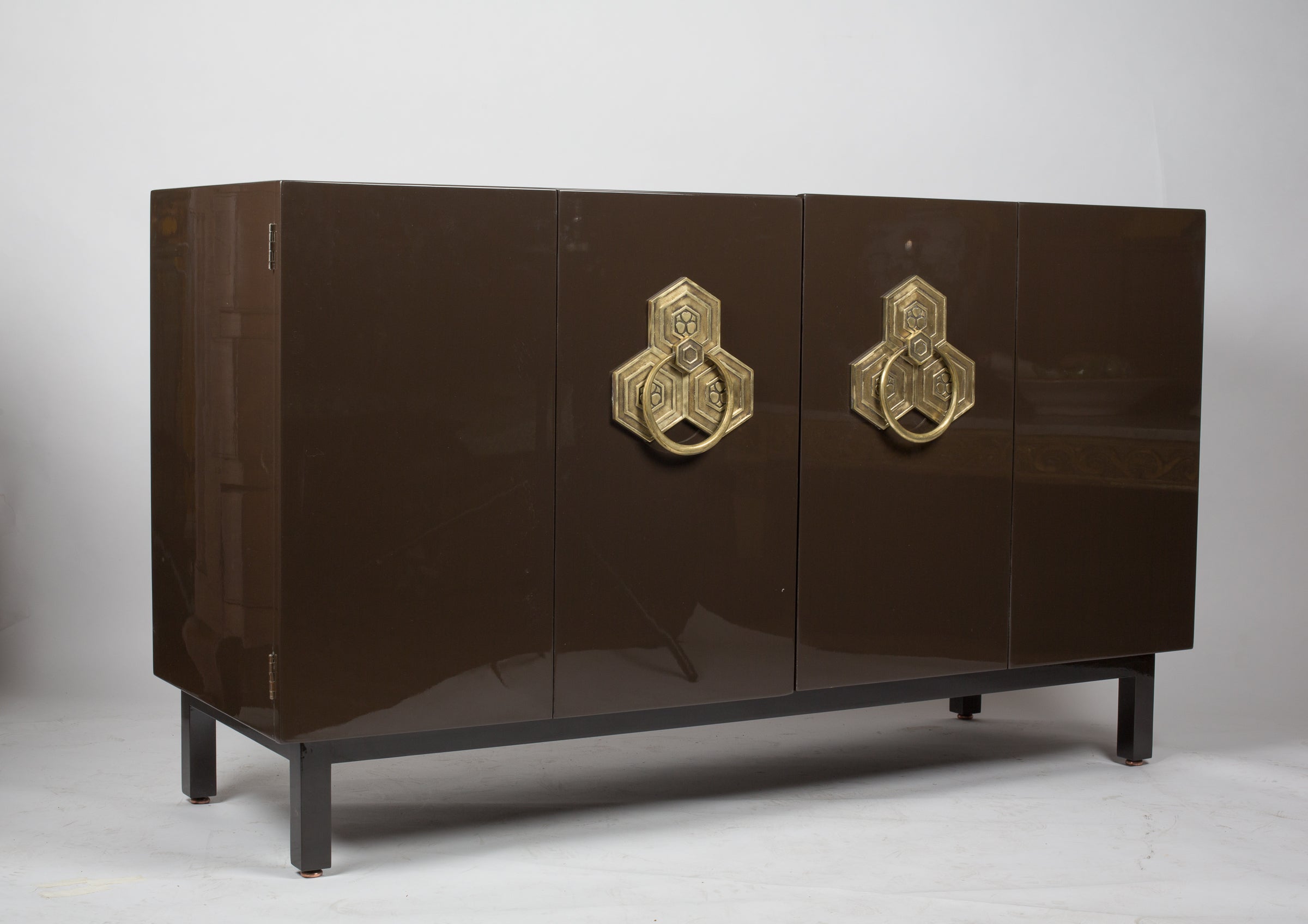Signed John Widdicomb Lacquered Cabinet