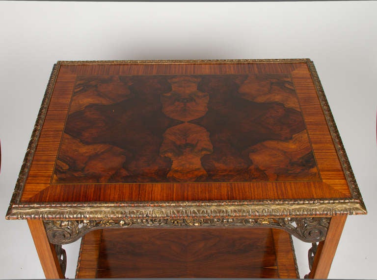A Dutch Marquetry Inlaid Baroque Style Rectangular Nesting Table 2
