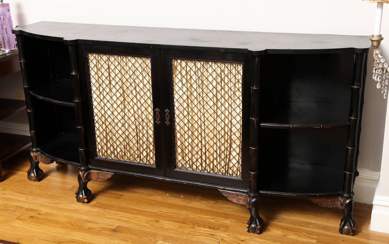 English Regency Style Bow Front Sideboard 5