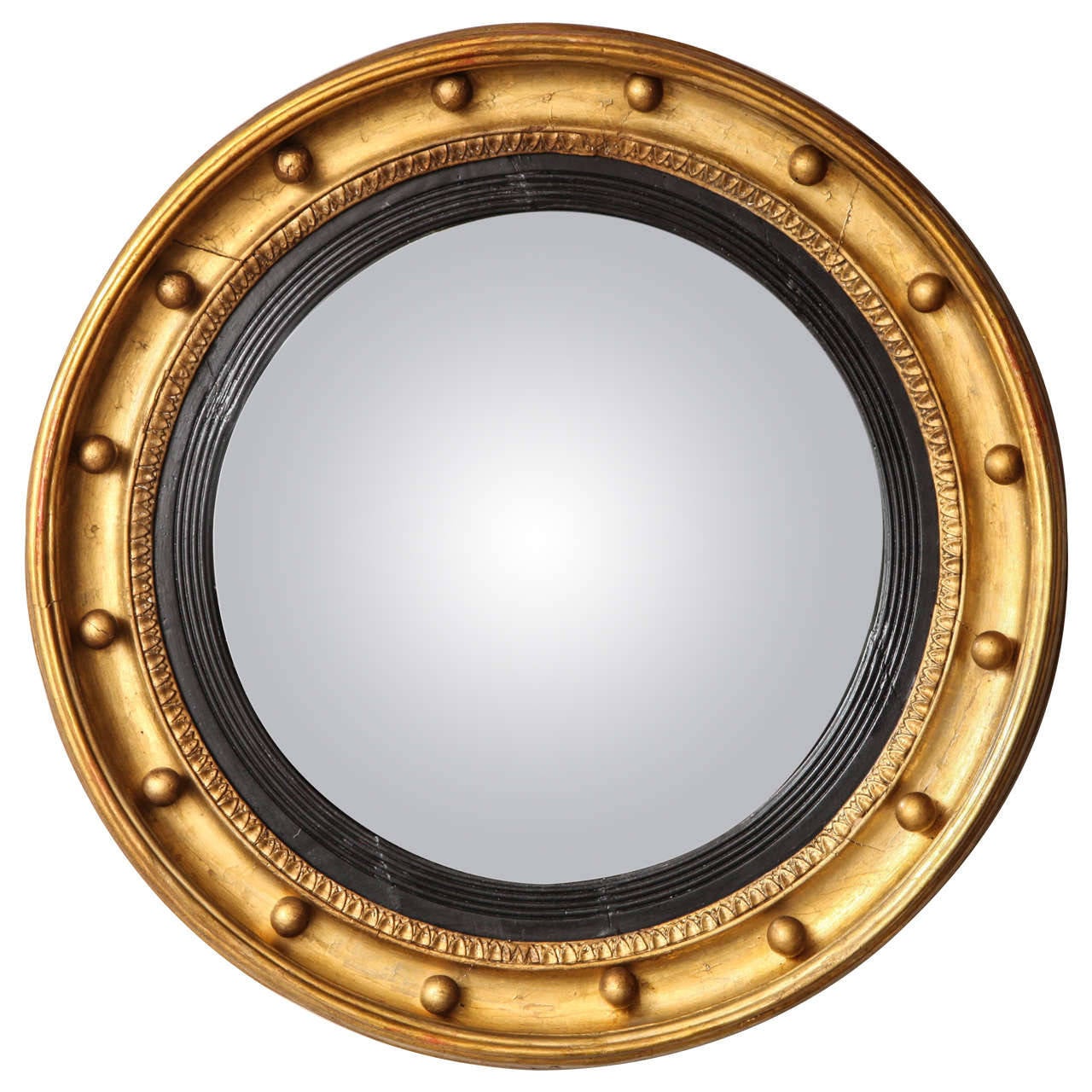 An English Regency Bulls Eye Mirror