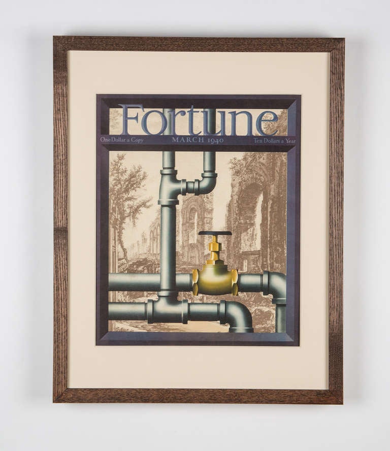 Original Framed Copy of Fortune Magazine In Good Condition In New York, NY