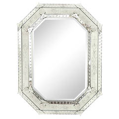 Oversized Octagonal Venetian Mirror