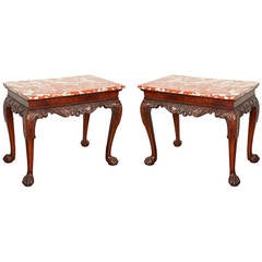 A Pair of English George II Side Tables