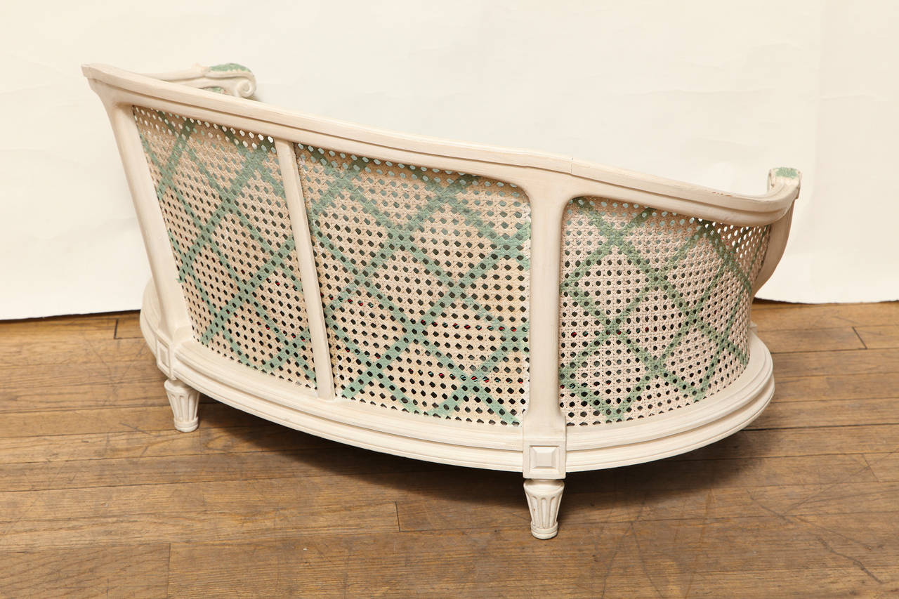 Caned French Louis XVI Style Dog Bed 4