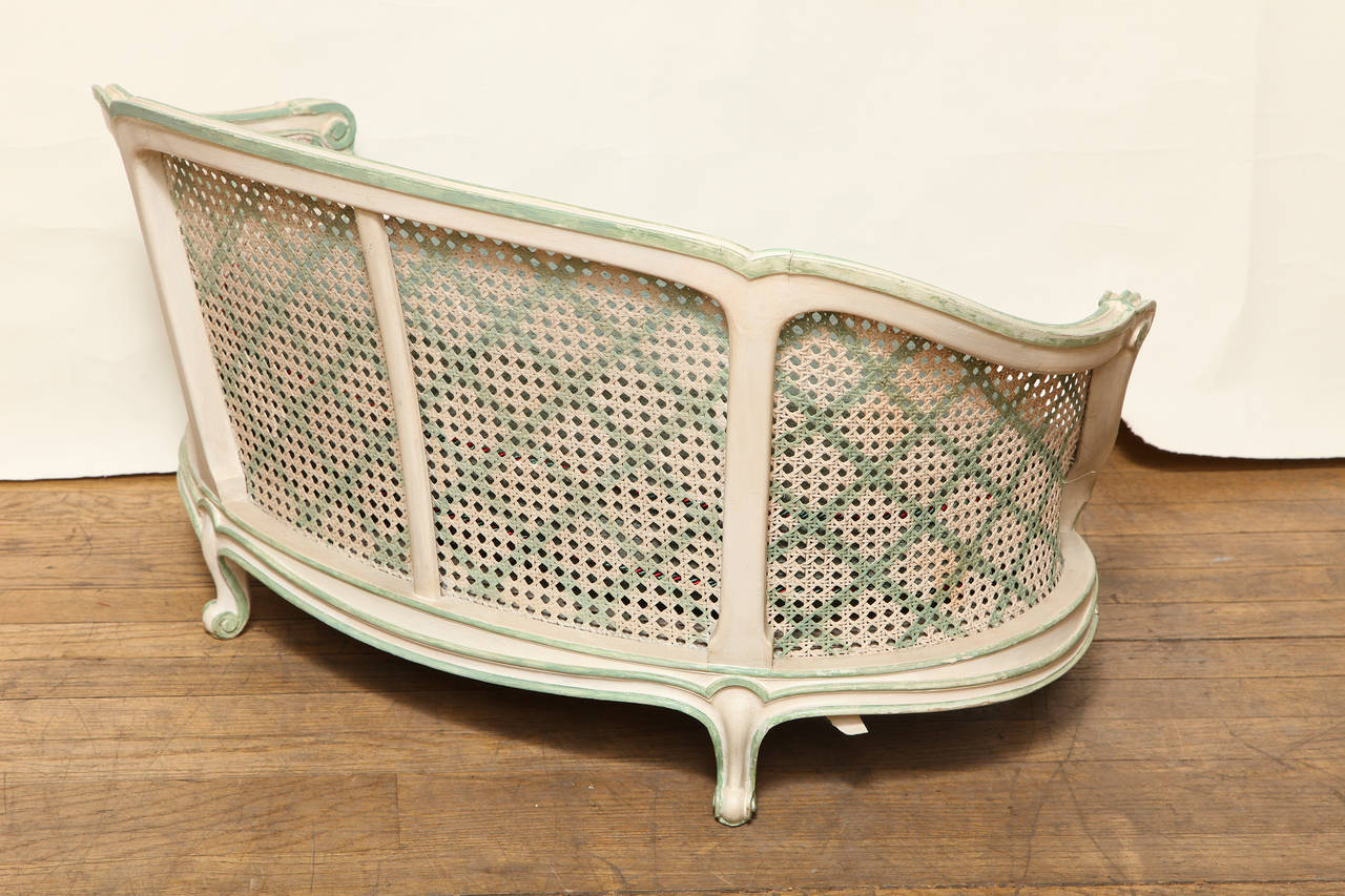 Caned French Louis XV Style Dog Bed 2