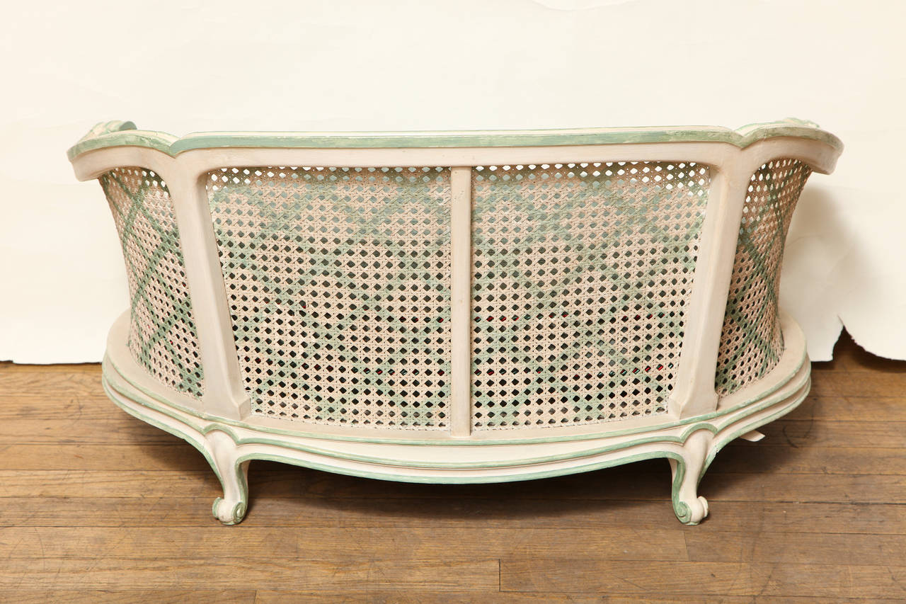 Caned French Louis XV Style Dog Bed 3