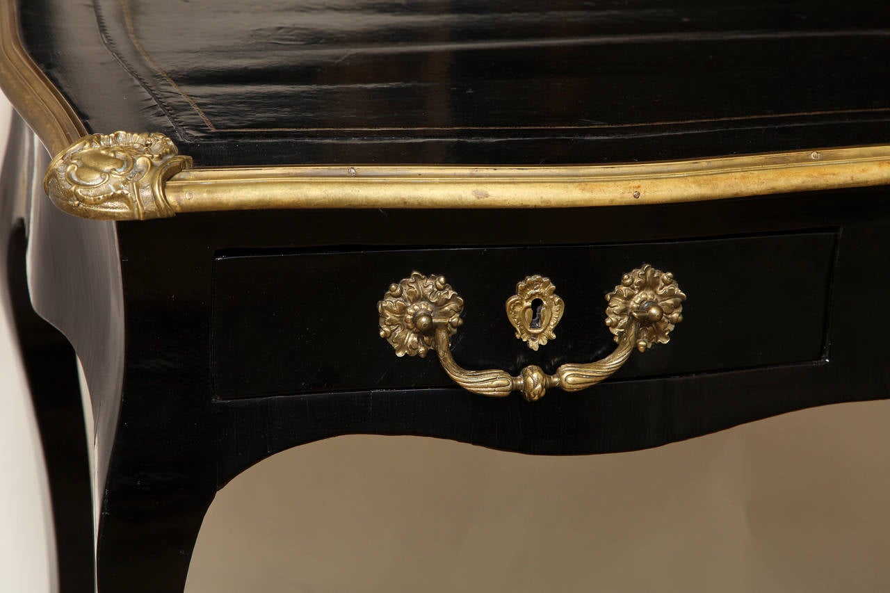 French Ebonized Louis XV Style Side Table