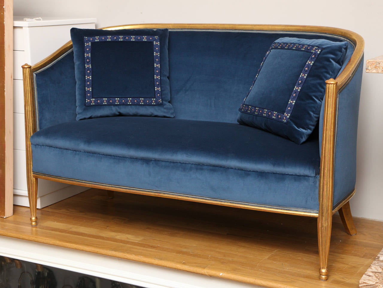 Early 20th Century French Art Deco Sofa in the Manner of Paul Follot