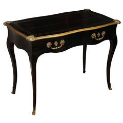 Ebonized Louis XV Style Side Table