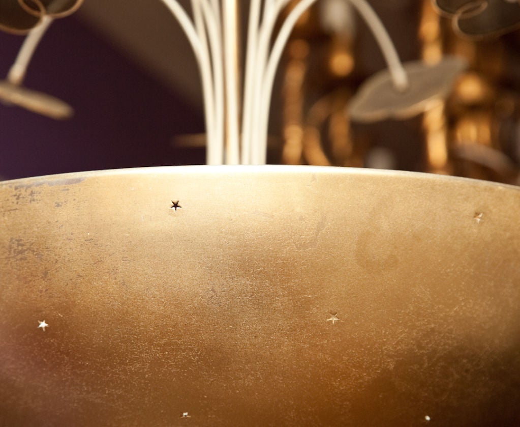 An American Ceiling Light in the Manner of Paavo Tynell