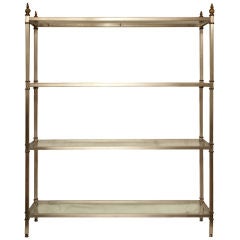 A Four Tiered Steel Etagere