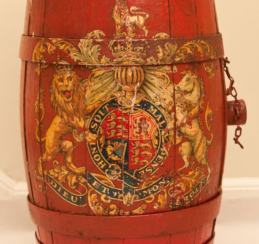 An English Fire Bucket Umbrella Stand In Excellent Condition In New York, NY