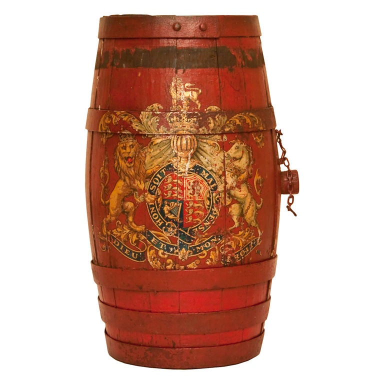 An English Fire Bucket Umbrella Stand