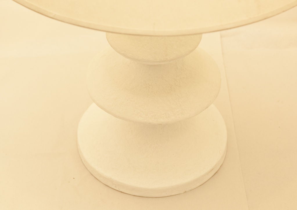 A Giacometti Style Plaster Table Lamp In Excellent Condition In New York, NY