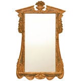 An Italian Carved and Gilt Wood and Gesso Mirror