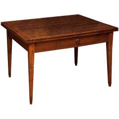 A French Elm Square Flip Top Table: Provenance Bunny Mellon