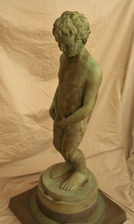A Verdigris Patinated Bronze Fountain by Roman Bronze Works
