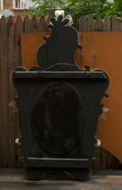 An Italian Rococo Venetian Glass Mirror with Murano Elements 3