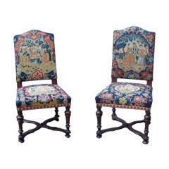 A Pair of French Louis XIV Style Hall Chairs