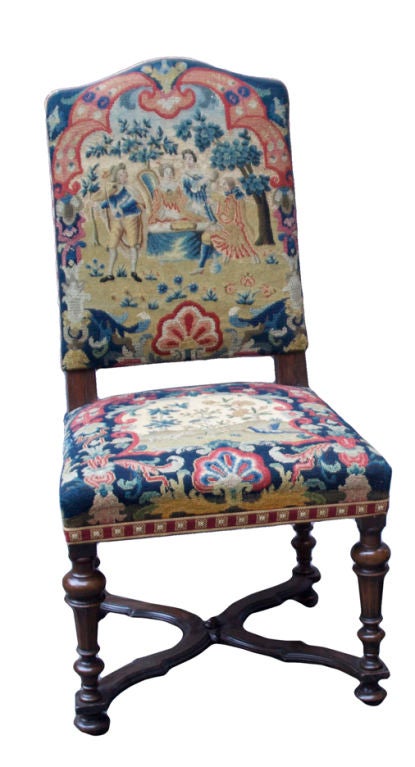 A Pair of French Louis XIV Style Hall Chairs