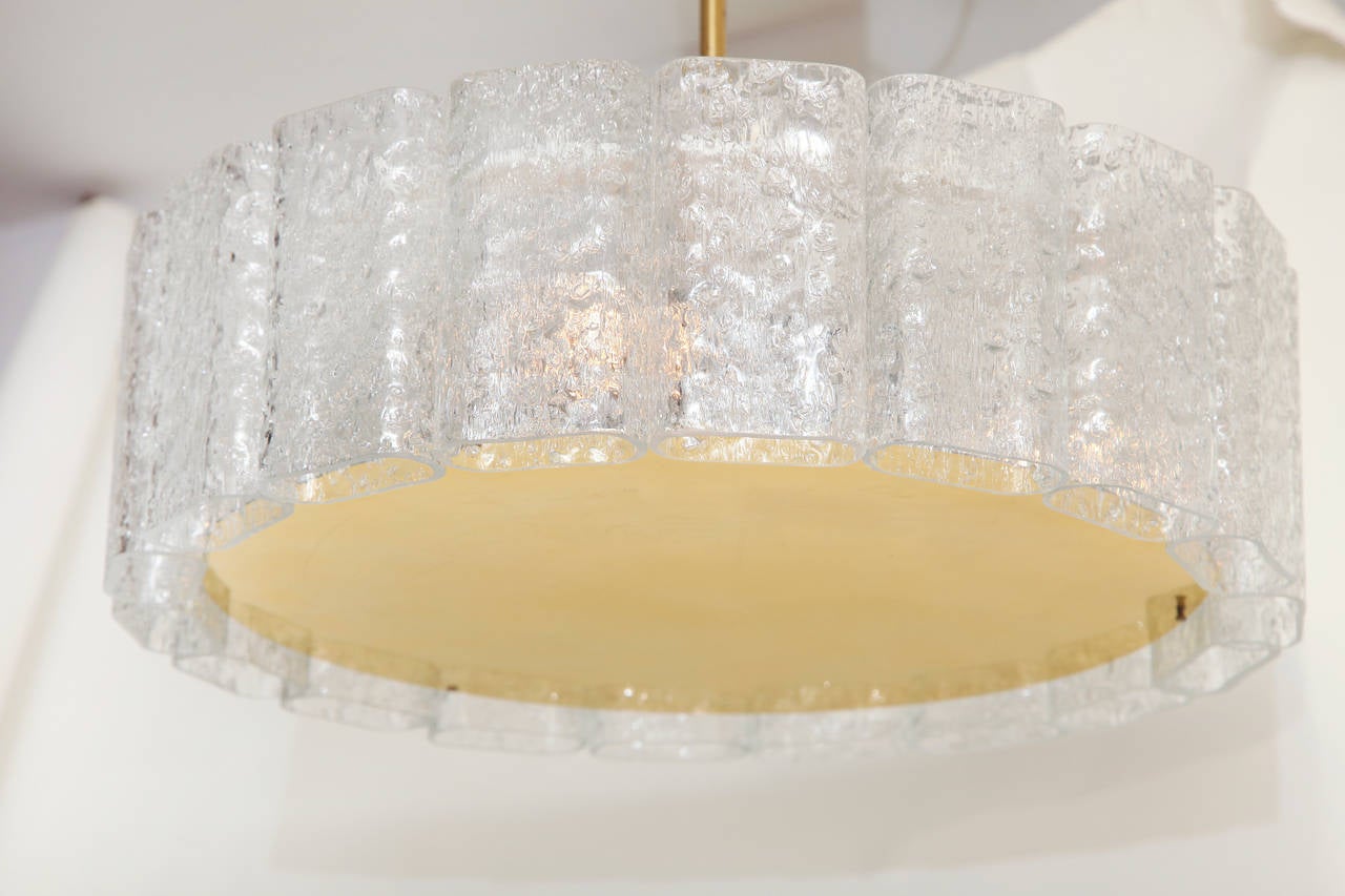 Contemporary Design Ceiling Fixture with Glass Cylinders In Excellent Condition In New York, NY