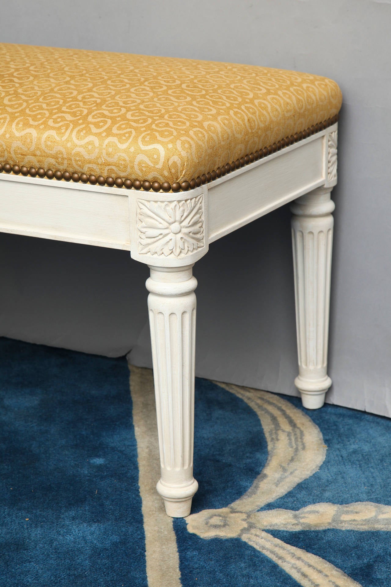 Contemporary Custom Louis XVI Style Bench