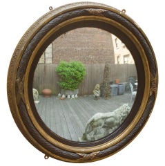 Antique An English Late Regency Period Mirror with Convex Looking Glass