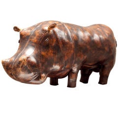 An Ottoman in the Form of a Rhinoceros by Abercrombie & Fitch