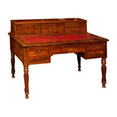 A French Louis Phillipe Period Desk with Kneehole Recess