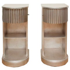 A Pair of American Art Deco Bedside Tables by Kittinger