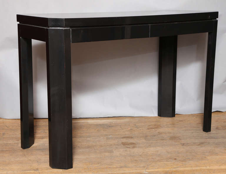 A Pair of Jules Wabbes Lacquered Console Tables For Sale 2