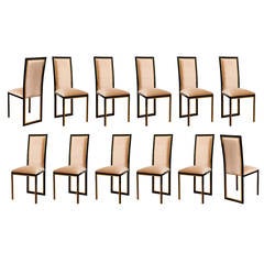 Set of 12 Jansen Style Dining Chairs