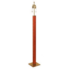 A Custom Made Standing Lamp in the Manner of Karl Springer