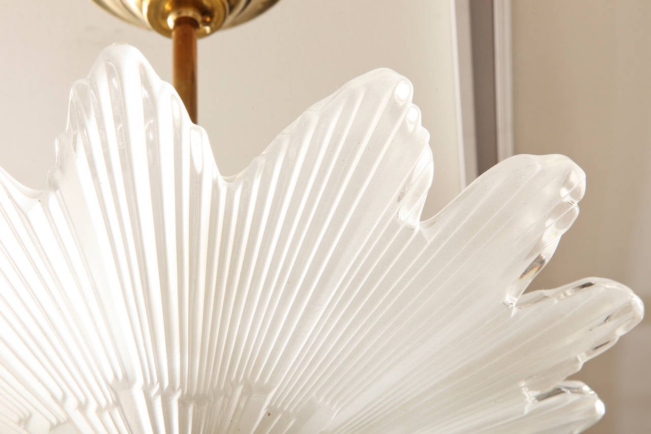 scalloped pendant light