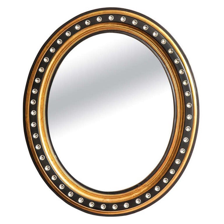 An Oval Irish Georgian Style Mirror