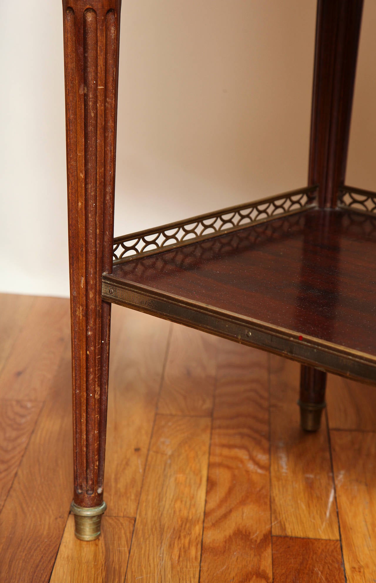 Early 20th Century A Pair of French Louis XVI Style Two Drawer Bed Side Tables