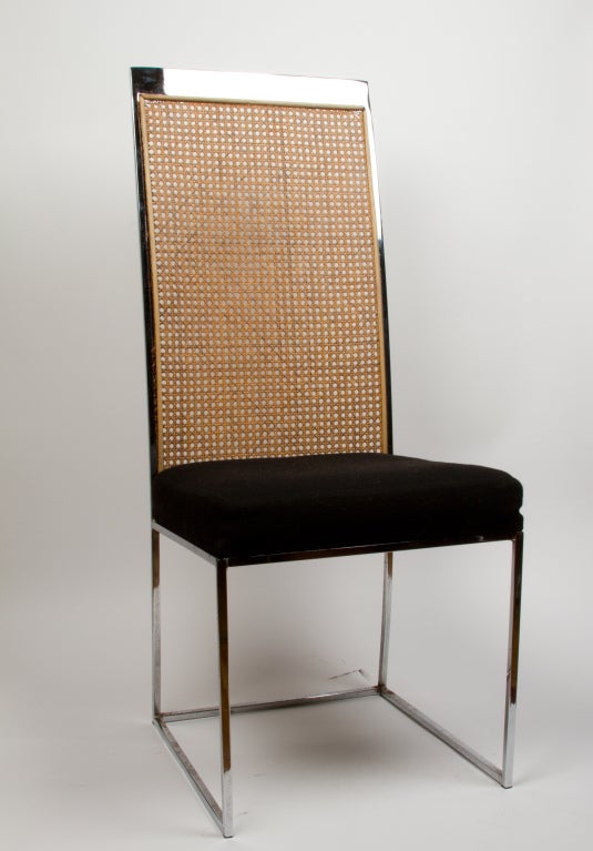 American A Set of Eight Milo Baughman Dining Chairs