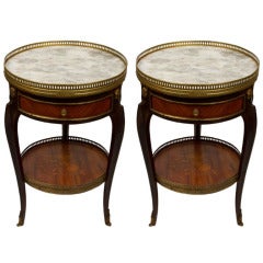A Pair of French Transitional Style Side Table