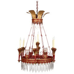 A Six Light French Empire Style Chandelier